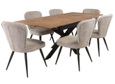 Payton Table W/Flavia Linen Chairs